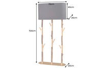 EUPHORIA Handcrafted driftwood table lamp 45cm beige with linen shade