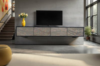 WAVE Design TV Board 160cm black mango solid wood