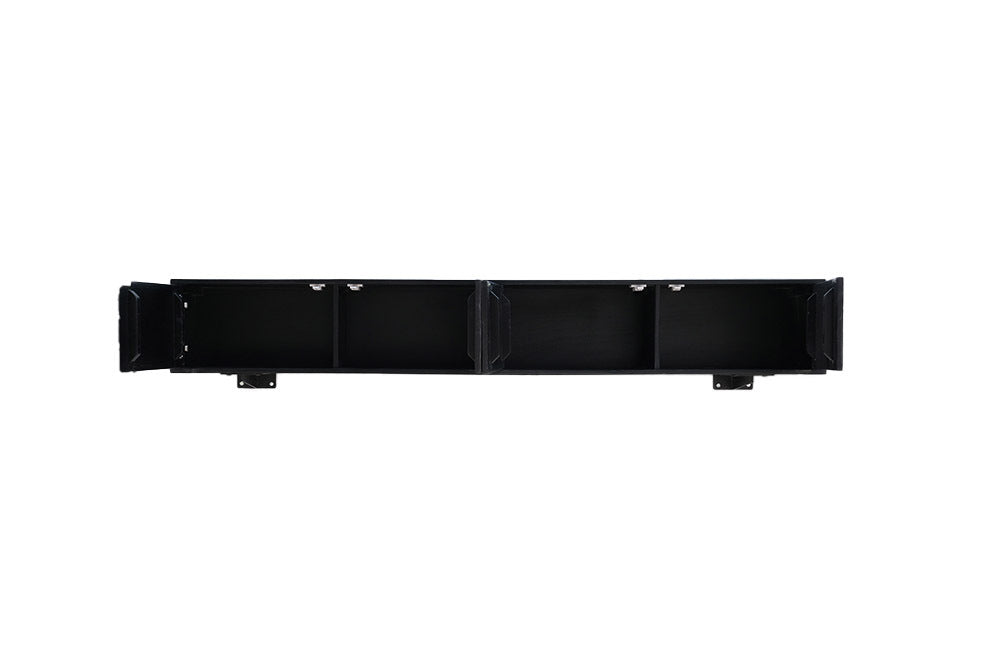WAVE Design TV Board 160cm black mango solid wood