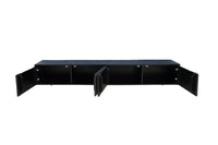 WAVE Design TV Board 160cm black mango solid wood