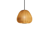 ORGANIC Moderne Hängelampe 40cm natur Stoffschirm Boho