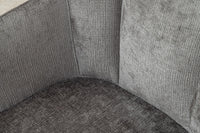 AVIGNON Drehbarer Retro Stuhl Chenille Metallbeine