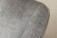 AVIGNON Drehbarer Retro Stuhl Chenille Metallbeine