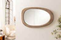 ORGANIC Design Spiegel  105cm natur beige Pinienholz abgerundeter Rahmen Wandspiegel