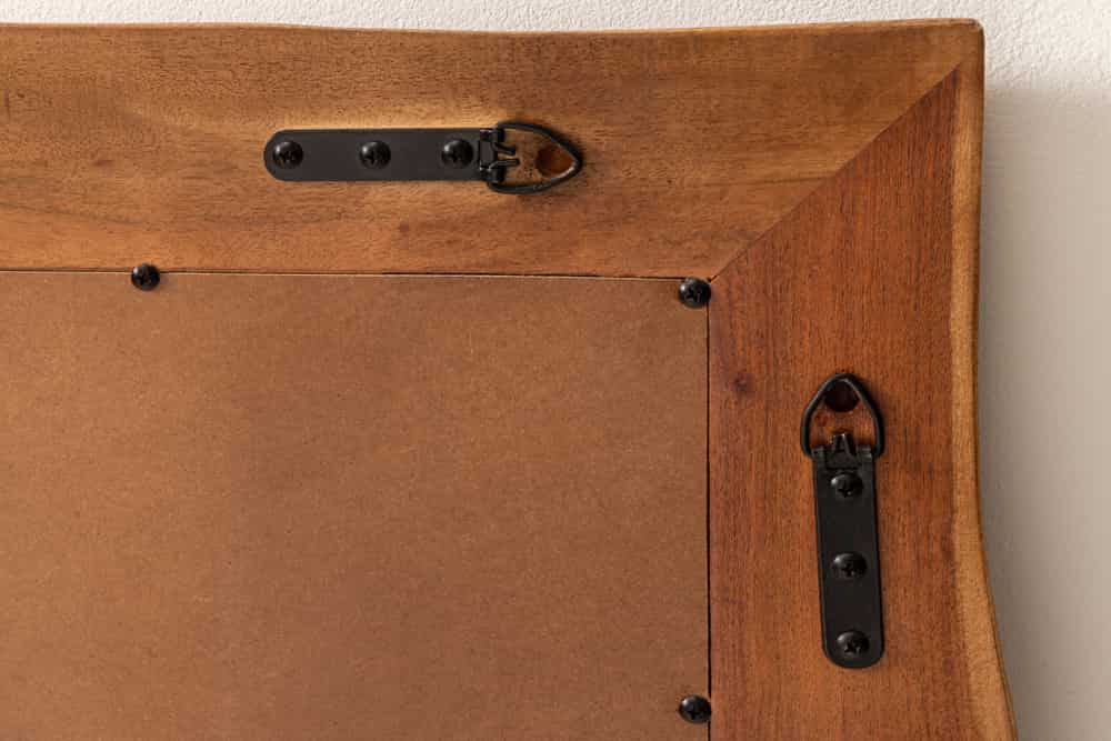 MAMMUT Massiver Spiegel 160cm braun Akazienholz Baumkante Wandspiegel