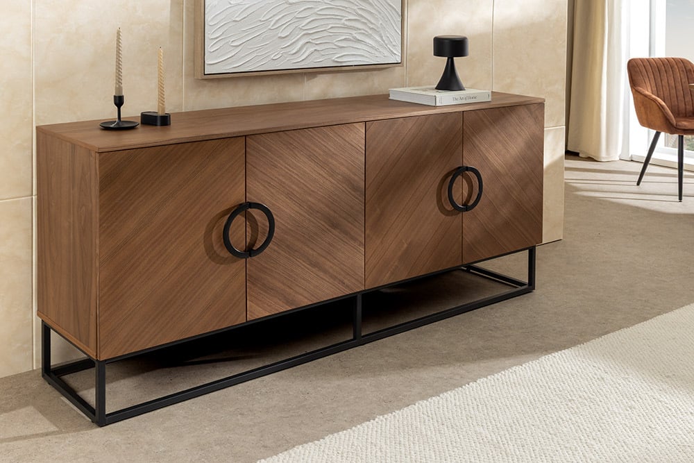 ORGANIC LIVING Solid sideboard 175cm mango wood organic design