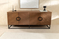 ORGANIC LIVING Solid sideboard 175cm mango wood organic design
