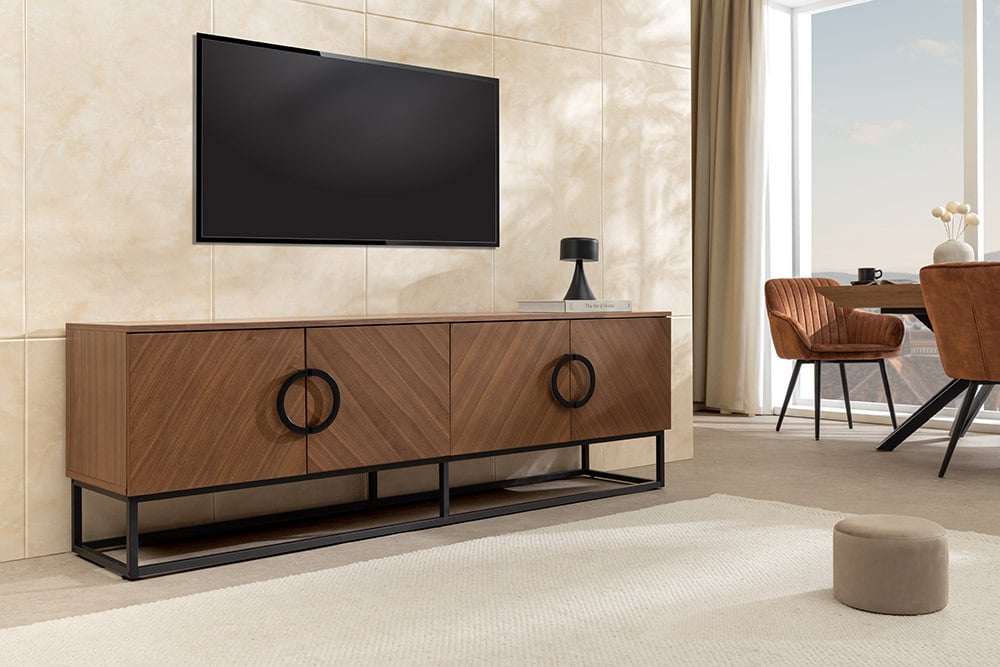 ORGANIC LIVING Solid sideboard 175cm mango wood organic design