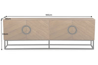 ORGANIC LIVING Solid sideboard 175cm mango wood organic design