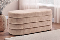 VOGUE Extravagante Polsterbank 115cm Sitzbank mit Stauraum