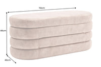 VOGUE Extravagante Polsterbank 115cm Sitzbank mit Stauraum