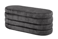 VOGUE Extravagante Polsterbank 115cm Sitzbank mit Stauraum