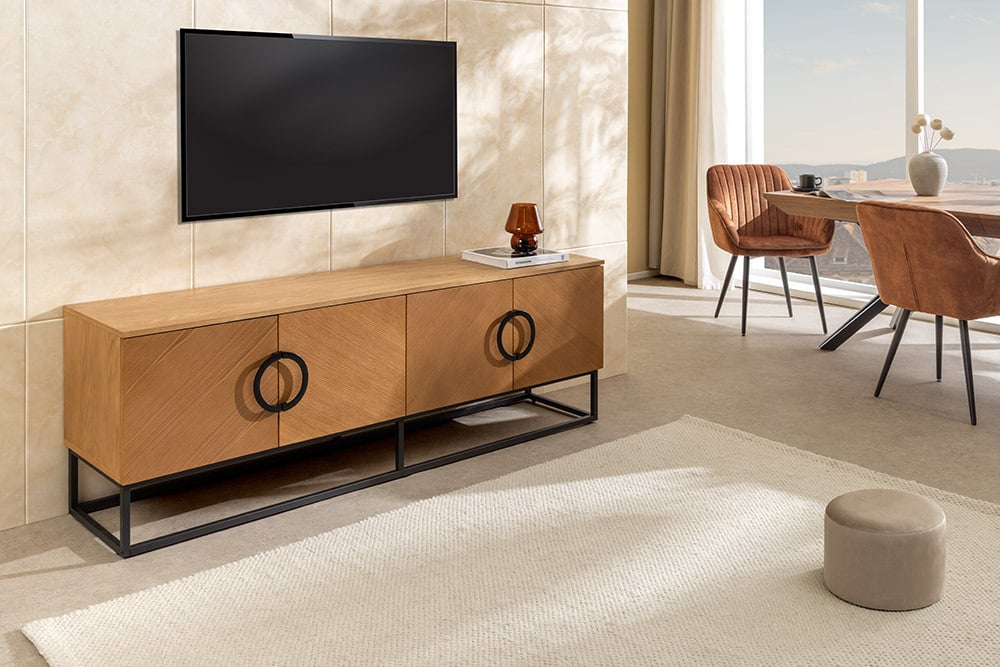 ORGANIC LIVING Solid sideboard 175cm mango wood organic design