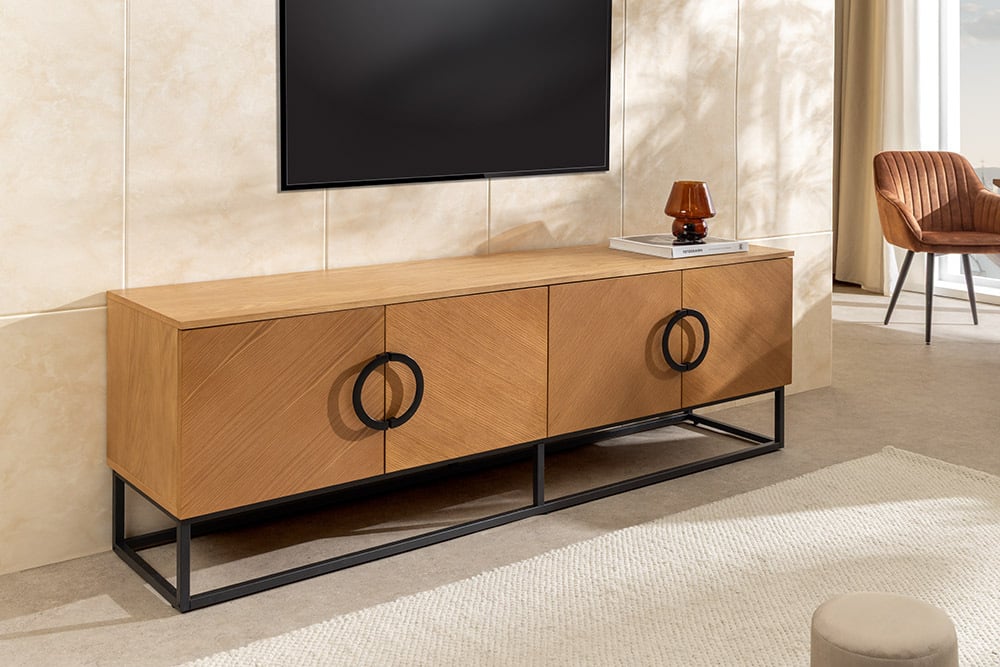ORGANIC LIVING Solid sideboard 175cm mango wood organic design