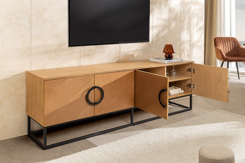ORGANIC LIVING Solid sideboard 175cm mango wood organic design