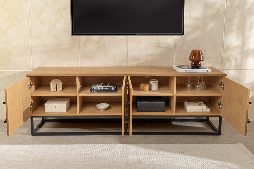 ORGANIC LIVING Solid sideboard 175cm mango wood organic design