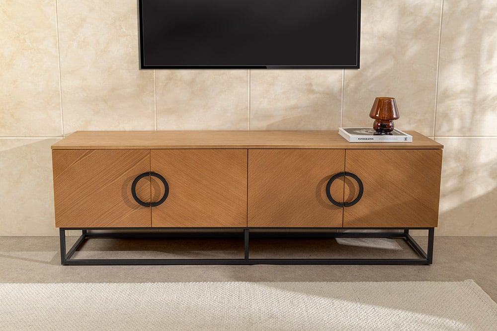 ORGANIC LIVING Solid sideboard 175cm mango wood organic design