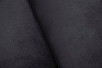 CHESTERFIELD Barock Sofa 205cm schwarz Samt Federkern Knopfheftung 3-Sitzer Couch