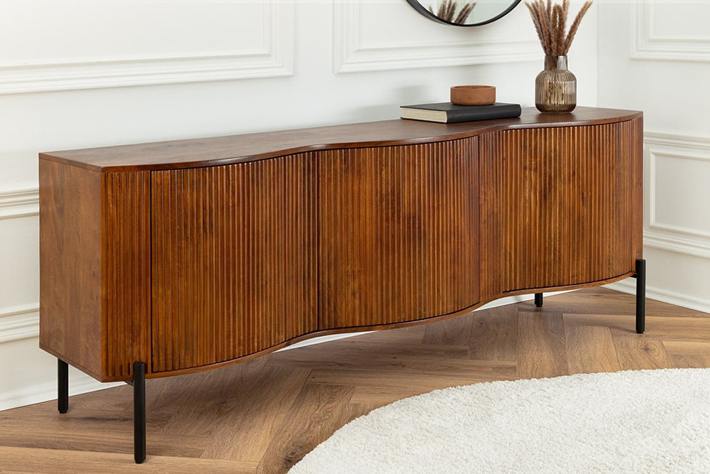 ORGANIC LIVING Solid sideboard 175cm mango wood organic design