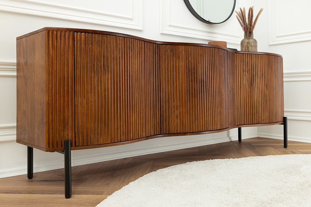 ORGANIC LIVING Solid sideboard 175cm mango wood organic design