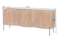 ORGANIC LIVING Solid sideboard 175cm mango wood organic design
