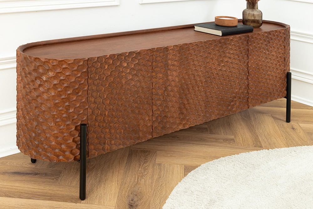 ORGANIC LIVING Solid sideboard 175cm mango wood organic design