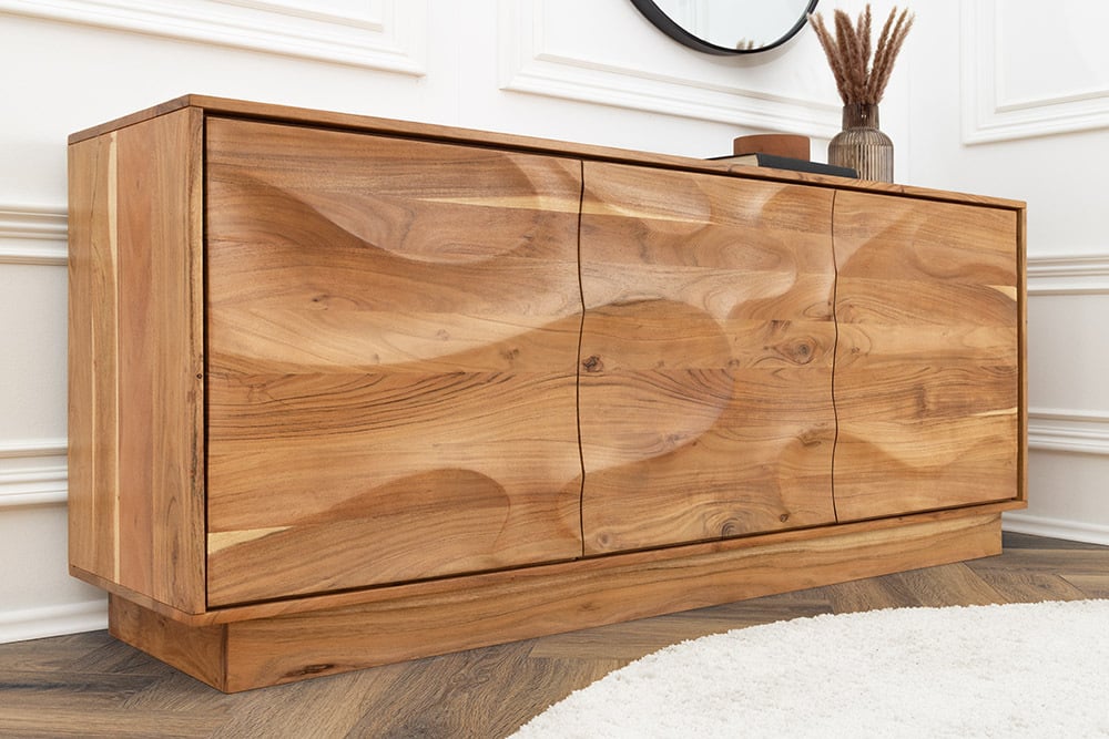 ORGANIC LIVING Solid sideboard 175cm mango wood organic design