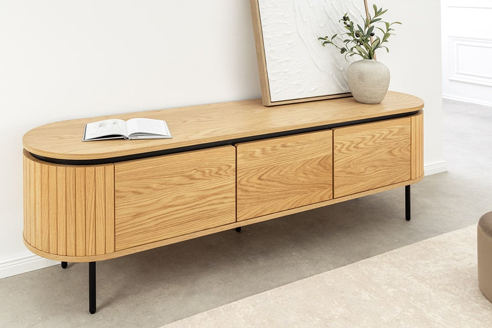 ORGANIC LIVING Solid sideboard 175cm mango wood organic design