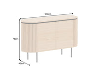 ORGANIC LIVING Solid sideboard 175cm mango wood organic design