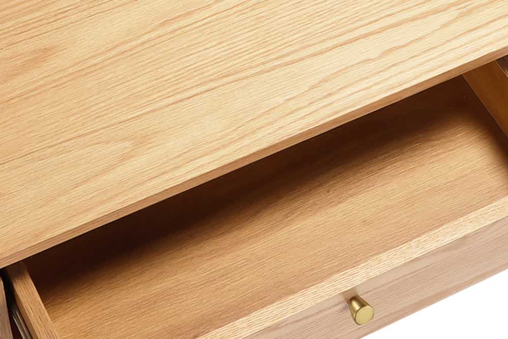 ATELIER Moderner Nachttisch  55cm Eiche Beistelltisch mit Schubladen