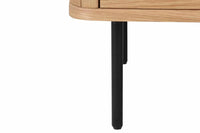 ATELIER Moderner Nachttisch  55cm Eiche Beistelltisch mit Schubladen