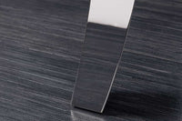 MODERN BAROCK Design Esstisch 200cm natur Teakholz Edelstahl Glasplatte