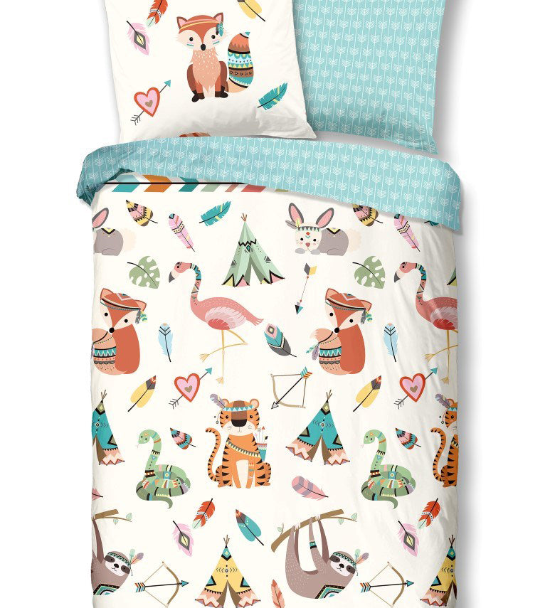 Kinderbettwäsche Boho Bettwäsche-Set