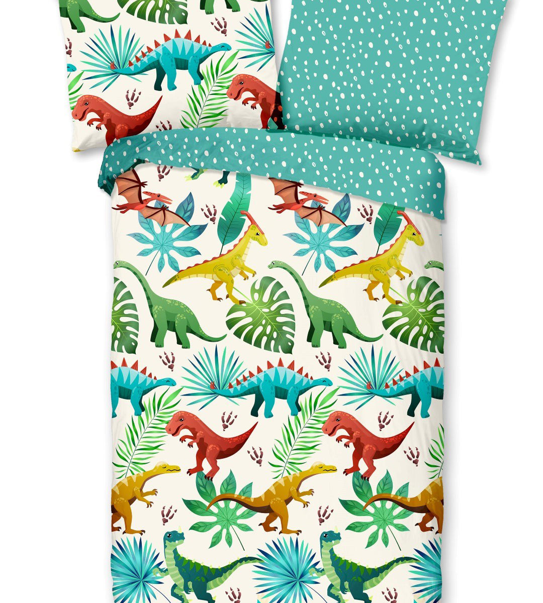 Kinderbettwäsche Dinos Bettwäsche-Set