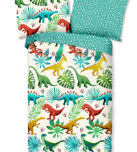 Kinderbettwäsche Dinos Bettwäsche-Set