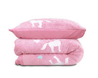 Kinderbettwäsche Glow in the Dark Einhorn-Rosa