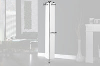 Moderne Design Stehlampe PARIS 160cm weiß Plissee Schirm Stehleuchte