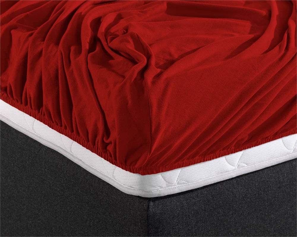 Fitted sheet DOUBLE JERSEY FITTED SHEET made of 100% cotton