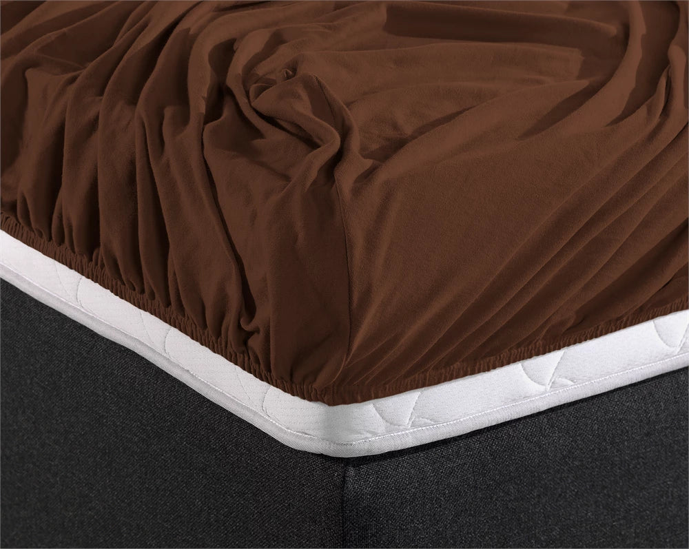 Fitted sheet DOUBLE JERSEY FITTED SHEET made of 100% cotton