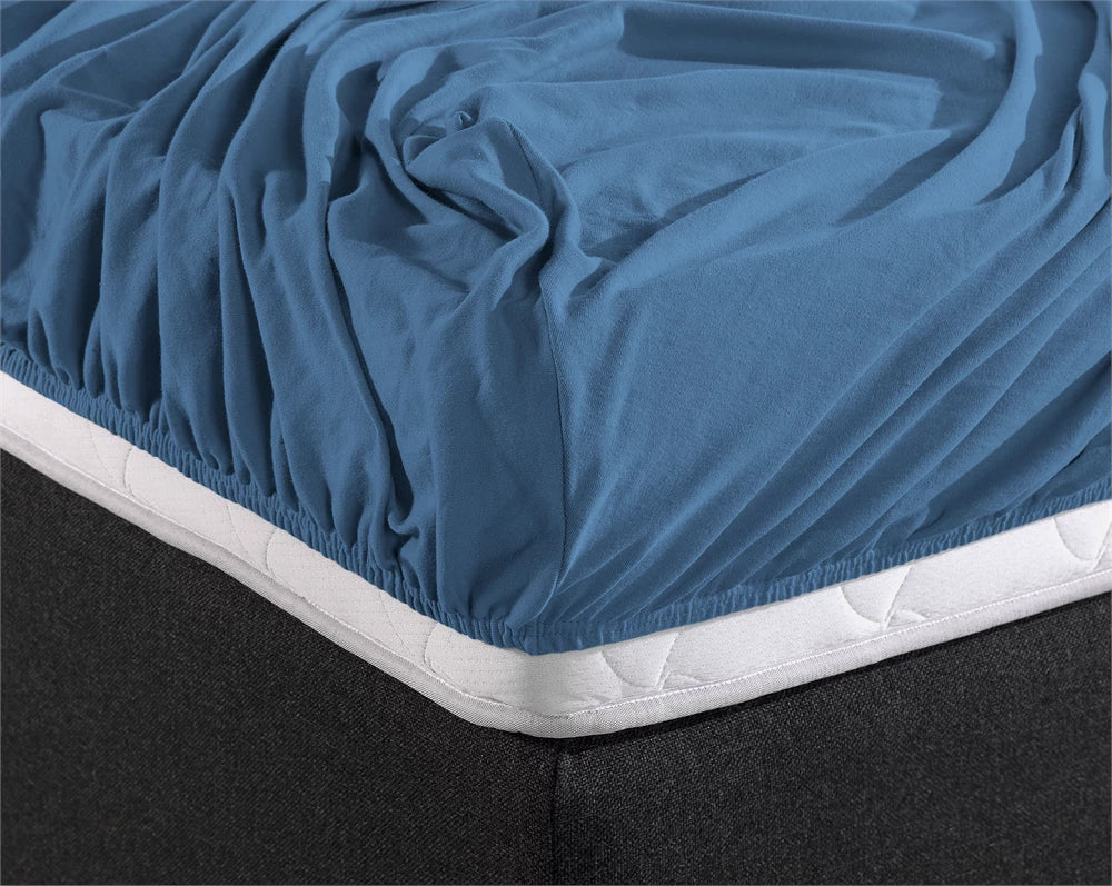 Fitted sheet DOUBLE JERSEY FITTED SHEET made of 100% cotton