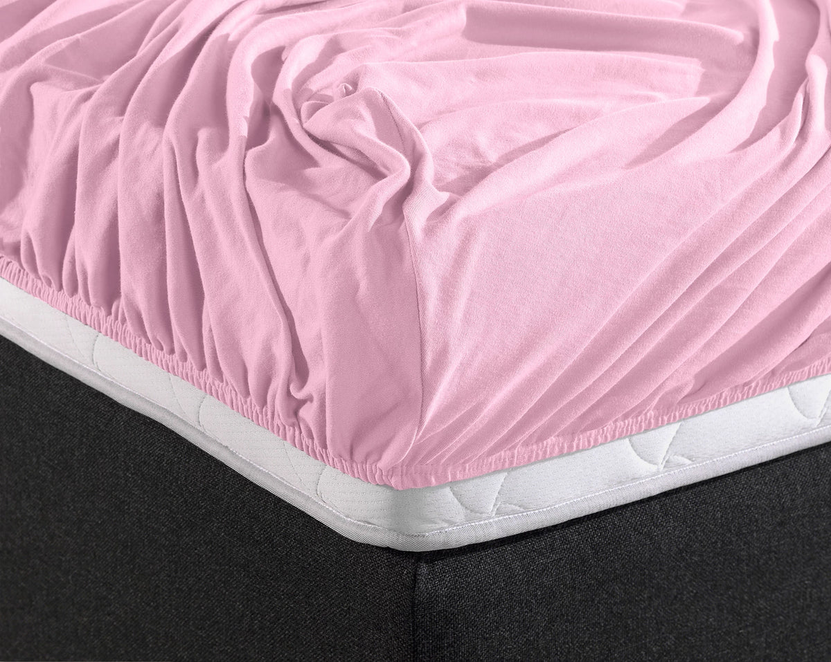 Fitted sheet DOUBLE JERSEY FITTED SHEET made of 100% cotton