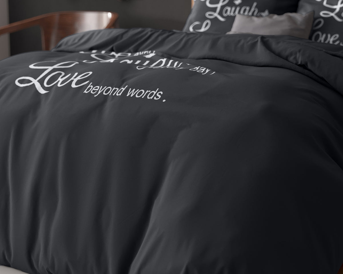 Live, laugh and love Bettbezug mit Kissenbezug