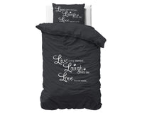 Live, laugh and love Bettbezug mit Kissenbezug