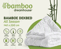 Bali Bambus Bettdecke Weiß