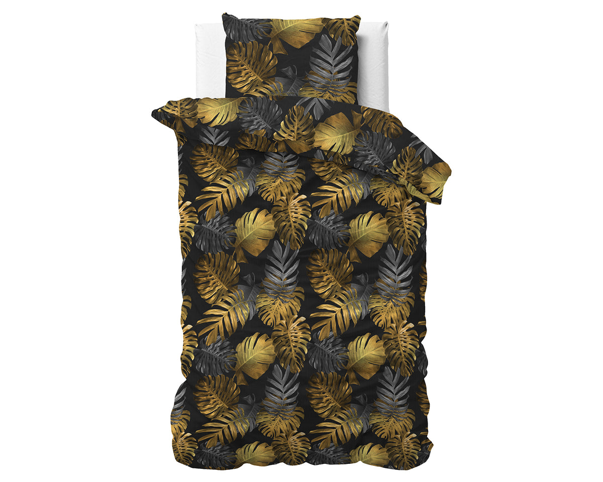 Berna Bettbezug Brigette Gold mit Kissenbezug