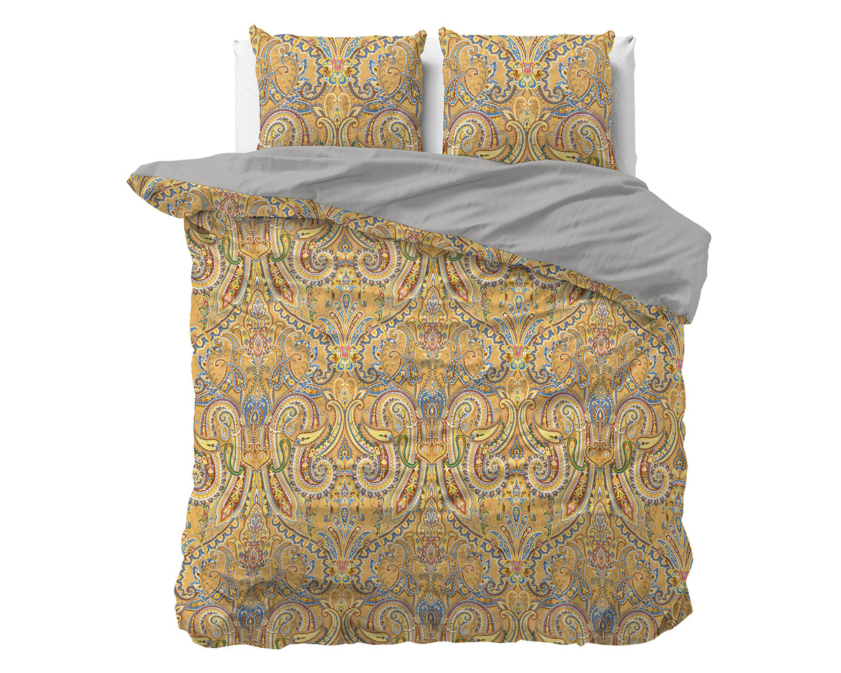 Bettwäsche Emeline Gold Bettbezug mit Kissenbezug