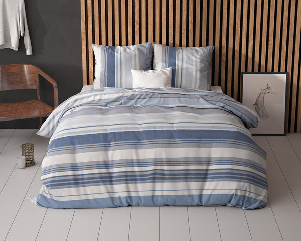Stripy Bettbezug mit Kissenbezug