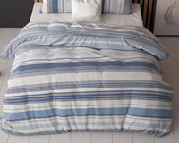 Stripy Bettbezug mit Kissenbezug