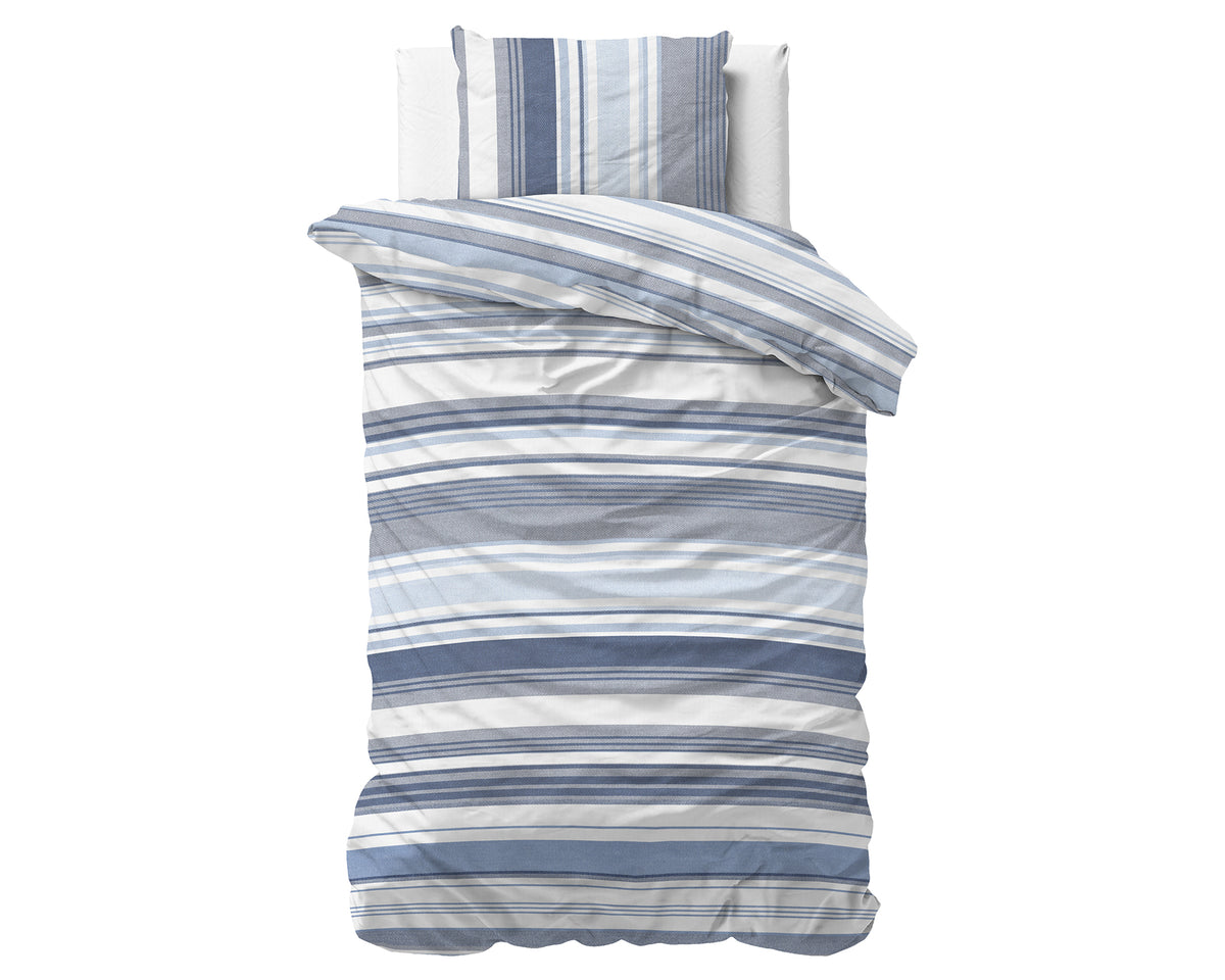 Stripy Bettbezug mit Kissenbezug