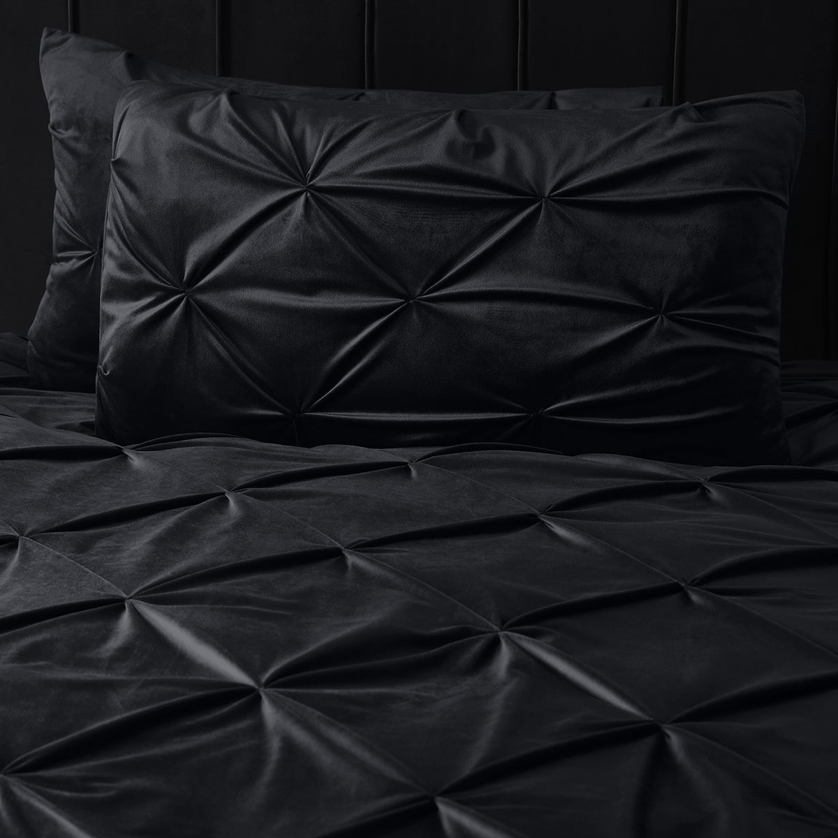 Bettwäsche-Set Bettbezug & Kissenbezüge Velvet Pintuck